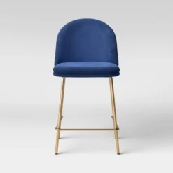 Nils Brass Base Counter Height Barstool - Project 62™ Navy Blue 15 Nils Brass Base Counter Height Barstool - Project 62™ Navy Blue -Outlet Furnitures Decor Store GUEST 087abcf9 fe37 4412 ae18 2200ecae8272
