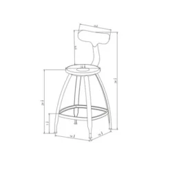 Seidler Architect Industrial Counter Height Barstool Black - Project 62™ 7 Seidler Architect Industrial Counter Height Barstool Black - Project 62™ -Outlet Furnitures Decor Store GUEST 1826fd44 b2f5 4927 8d9a b4327fda6910