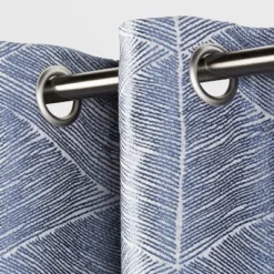 1pc Blackout Modern Stroke Window Curtain Panel - Project 62™ Gray