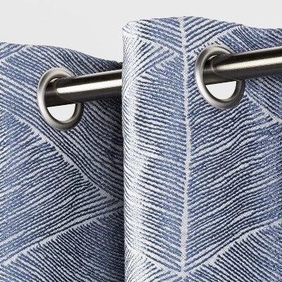 1pc Blackout Modern Stroke Window Curtain Panel - Project 62™ Gray 1 1pc Blackout Modern Stroke Window Curtain Panel - Project 62™ Gray