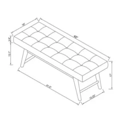 Copan Mid Century Bench Beige - Project 62™ 12 Copan Mid Century Bench Beige - Project 62™ -Outlet Furnitures Decor Store GUEST 2992de77 c3e1 4fe6 a05e 33a718394263