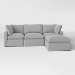 Threshold 4pc Allandale Modular Sectional Sofa Set - Project 62™ Gray -Outlet Furnitures Decor Store GUEST 30568363 a738 45eb b239 233f5e928ec3