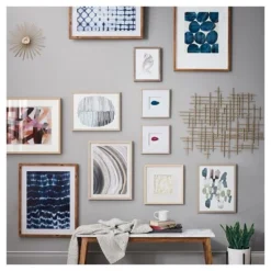 36"x30" Mid-Century Metal Wall Décor Gold - Project 62™