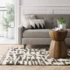 Jutland Geo Moroccan Hand Tufted Shag Area Rug Gray - Project 62™