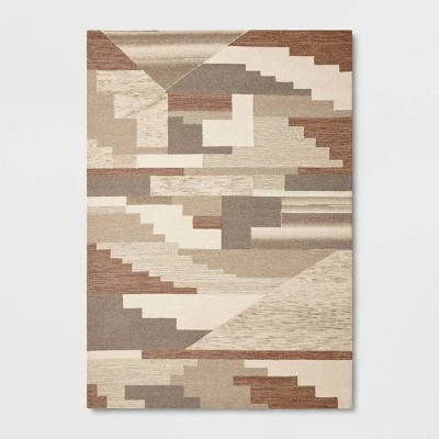 Fairwood Hand Tufted Wool Color Block Area Rug Natural - Project 62™ 5 Fairwood Hand Tufted Wool Color Block Area Rug Natural - Project 62™ - Image 5