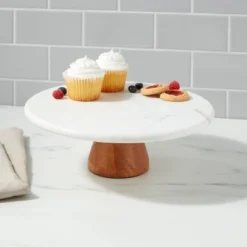 Marble and Wood Cake Stand - Project 62™