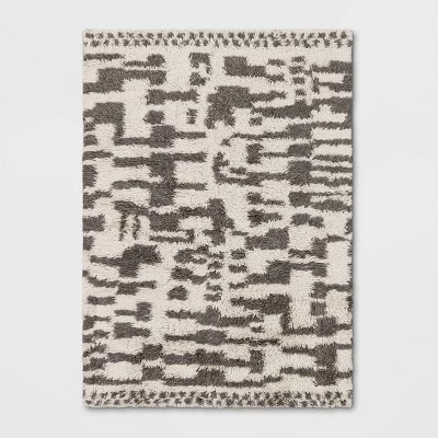 Jutland Geo Moroccan Hand Tufted Shag Area Rug Gray - Project 62™ 5 Jutland Geo Moroccan Hand Tufted Shag Area Rug Gray - Project 62™ - Image 5