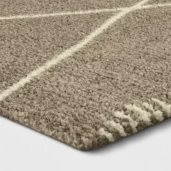 Glacier Diamond Woven Runner Rug - Project 62™ Desert Tan