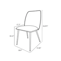 2pk Candelaria Upholstered Dining Chairs - Project 62™ Dark Gray -Outlet Furnitures Decor Store GUEST 7569ffe9 a304 4236 bcf6 984eb2a59dcb