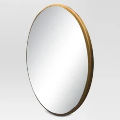 28" Round Decorative Wall Mirror - Project 62â„¢ Brass