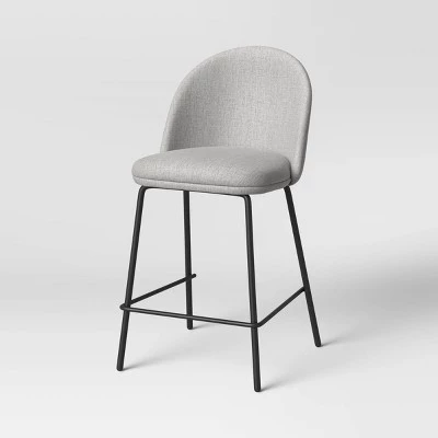 Nils Brass Base Counter Height Barstool - Project 62™ Navy Blue 9 Nils Brass Base Counter Height Barstool - Project 62™ Navy Blue - Image 9