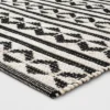 2'6"x4' Geometric Woven Accent Rug Black - Project 62™