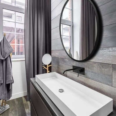 32" Round Decorative Wall Mirror Black - Project 62™ 4 32" Round Decorative Wall Mirror Black - Project 62™ - Image 4