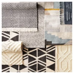 Chunky Knit Wool Woven Rug - Project 62 Indigo -Outlet Furnitures Decor Store GUEST 8ee81a38 0b8f 45ae aeef e903875d9902