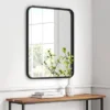 24" x 30" Rectangular Decorative Wall Mirror with Rounded Corners - Project 62™ Black