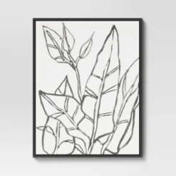 24" x 30" Botanical Sketch Framed Wall Canvas White/Black - Project 62™ 7 24" x 30" Botanical Sketch Framed Wall Canvas White/Black - Project 62™ -Outlet Furnitures Decor Store GUEST 94904d29 7a59 4ac3 9b11 668990ff03b9