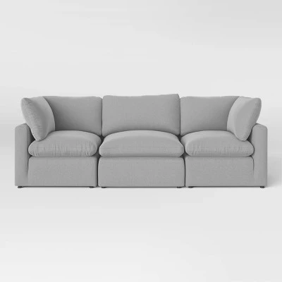 Threshold 3pc Allandale Modular Sectional Sofa Set - Project 62™ Gray 6 Threshold 3pc Allandale Modular Sectional Sofa Set - Project 62™ Gray - Image 6