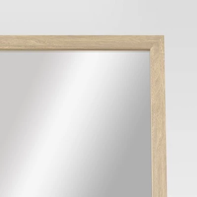 20" x 66" Oak and Metal Modern Floor Mirror Brown - Project 62™ 3 20" x 66" Oak and Metal Modern Floor Mirror Brown - Project 62™ - Image 3