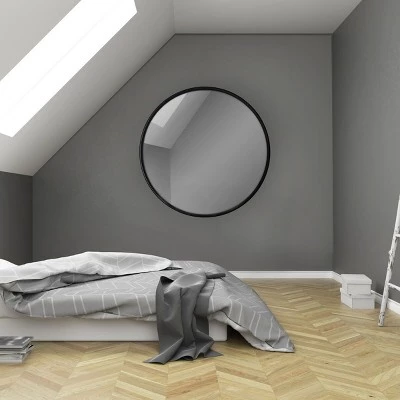 32" Round Decorative Wall Mirror Black - Project 62™ 5 32" Round Decorative Wall Mirror Black - Project 62™ - Image 5