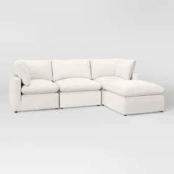 Threshold 4pc Allandale Modular Sectional Sofa Set - Project 62™ Gray -Outlet Furnitures Decor Store GUEST bdba2a59 2e6f 471b 81cc 7b637632b73e