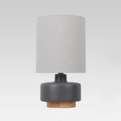 Ceramic Table Lamp with Wood Base - Threshold™ -Outlet Furnitures Decor Store GUEST c2957a44 129a 463c bcc3 1579c11c9a65