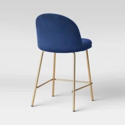 Nils Brass Base Counter Height Barstool - Project 62™ Navy Blue 11 Nils Brass Base Counter Height Barstool - Project 62™ Navy Blue -Outlet Furnitures Decor Store GUEST c6738eac 6fdc 4910 a0ab 3bd7a2602dcc