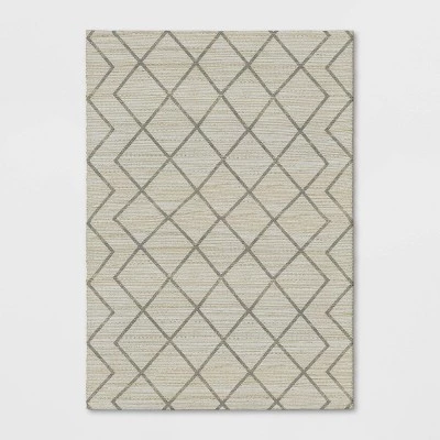 Kagen Printed Woven Geometric Rug Ivory - Project 62™ 4 Kagen Printed Woven Geometric Rug Ivory - Project 62™ - Image 4