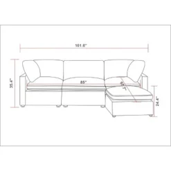 Threshold 4pc Allandale Modular Sectional Sofa Set - Project 62™ Gray -Outlet Furnitures Decor Store GUEST e98f9434 244c 4a06 a88e b03b6016a2f1