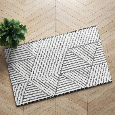2'3"x3'9" Washable Geo Accent Rug Gray - Project 62™ 1 2'3"x3'9" Washable Geo Accent Rug Gray - Project 62™