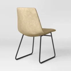 2pk Bowden Faux Leather and Metal Dining Chairs Natural - Project 62™ -Outlet Furnitures Decor Store GUEST ef2ca4e5 bef3 444a 9fd7 aa019251f24d