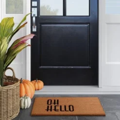 Project 62 1'6"x2'6" Oh Hello Doormat Natural - Threshold™