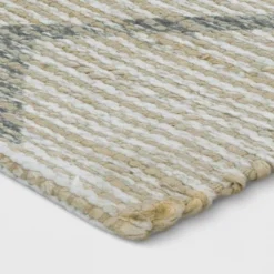Kagen Printed Woven Geometric Rug Ivory - Project 62™